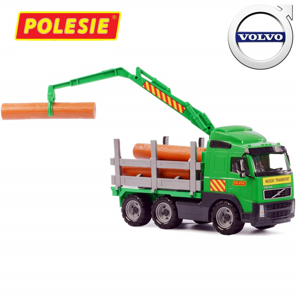 Xe Tải Đồ Chơi Volvo Chở Gỗ PT34 Polesie 58331 Kích Thích Trí Tưởng Tượng, An Toàn, Thông Minh