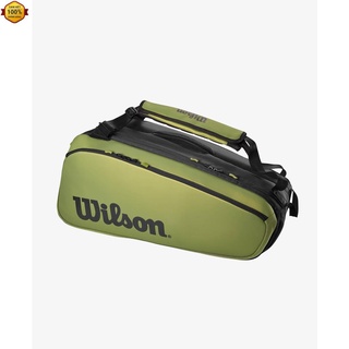 12.12 TÚI TENNIS WILSON SUPER TOUR BLADE V8 MẪU MỚI MÀU XANH