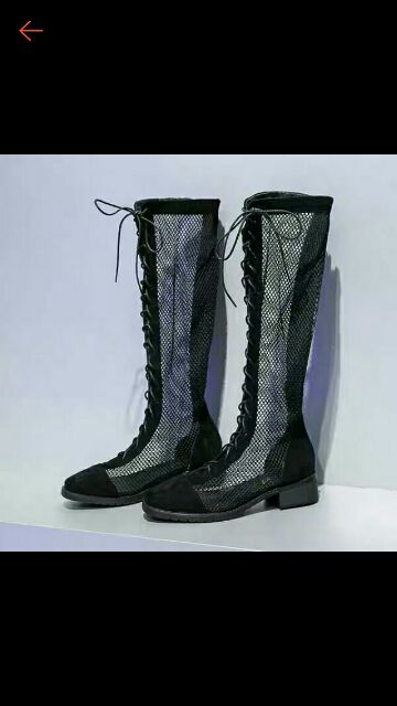 Order ( kèm ảnh thật)  boots da lưới, cao 3p .. | BigBuy360 - bigbuy360.vn