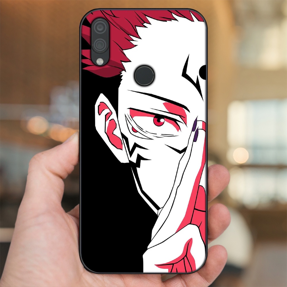 Ốp lưng Xiaomi Redmi Note 7, Note 7 Pro viền đen in hình Yuji Jujutsu Kaisen