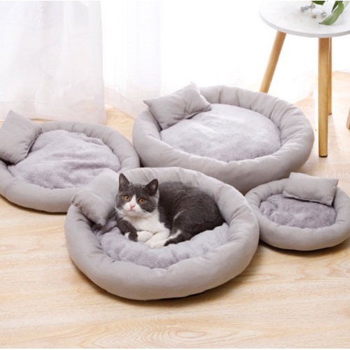 Đệm ổ cho chó mèo nằm + tặng gối nằm