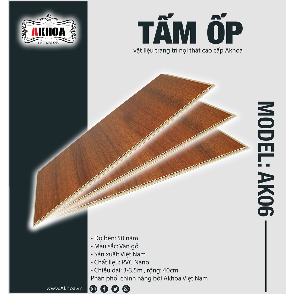 Tấm ốp tường Akhoa AK06