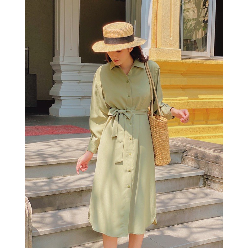 [Mã LTP50 giảm 50000 đơn 150000] The19club - Váy sơ mi cotton Sandy