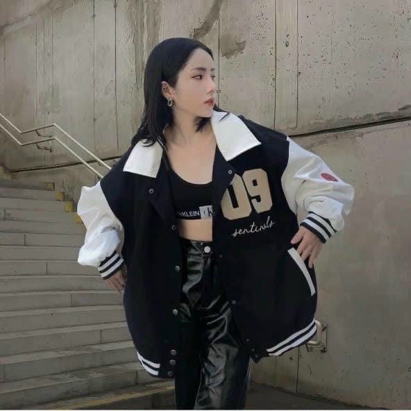 Áo khoác bomber Unisex chống nắng chất nhung tăm,form rộng 2 lớp đẹp cho nữ,nam M09
