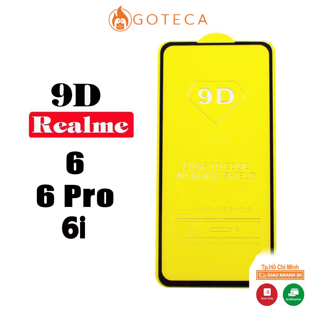 Kính cường lực Realme 6/ Realme 6i/ Realme 6 Pro - Full màn hình và Trong suốt