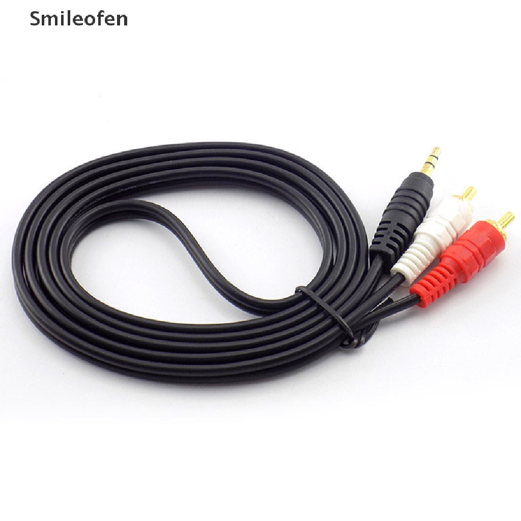 Cáp Nối Dài Chuyển Đổi Âm Thanh Từ Giắc Cắm 3.5mm Sang 2 Rca Dài 1.5M Chuyên Dụng Cho Máy Tính / Loa