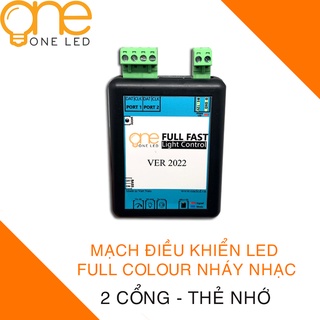 Mạch điều khiển FULLCOLOUR Nháy Theo Nhạc [2 Cổng có thẻ nhớ]