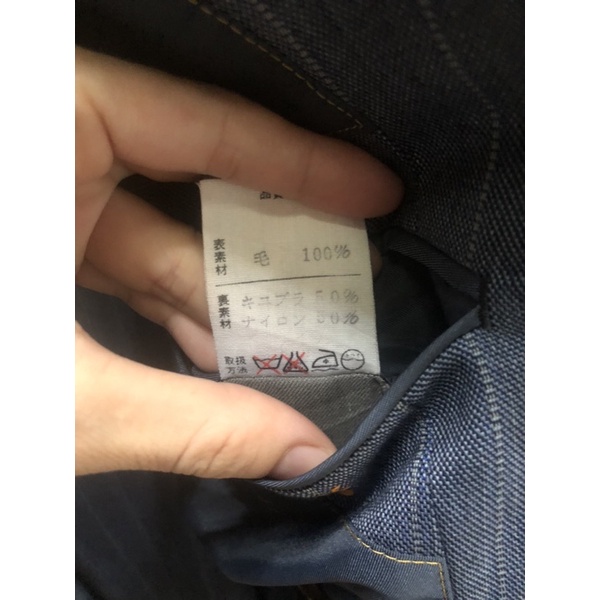 ❣️Áo Vest Blazer NAM Xanh xám sọc dọc Hiệu ❤️‍🔥