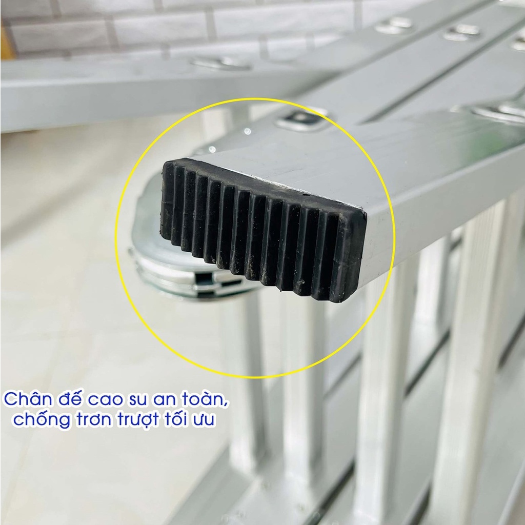 Thang Đa năng, Thang nhôm gấp 4 đoạn SUMIKA SK605 -BH 24 Tháng - Luôn Có Phụ Kiện Thay Thế
