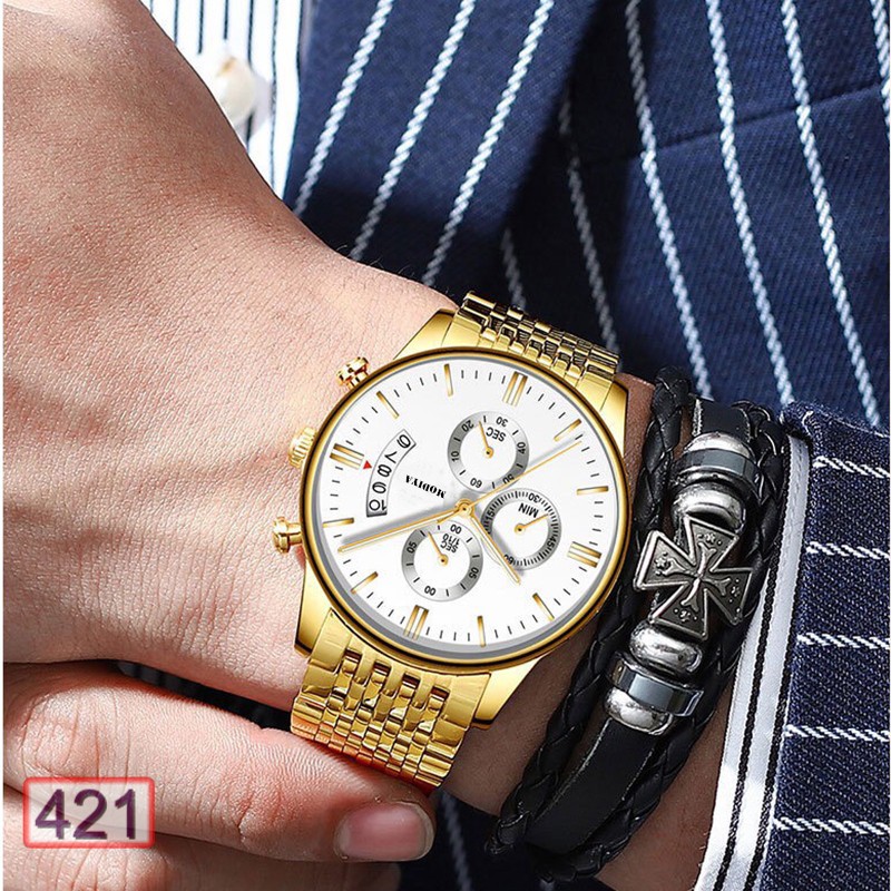 [Mã FAMARAL2 giảm 10K đơn 50K]ĐỒNG HỒ NAM MODIYA 421 DÂY KIM LOẠI THỜI TRANG CỰC ĐẸP | BigBuy360 - bigbuy360.vn