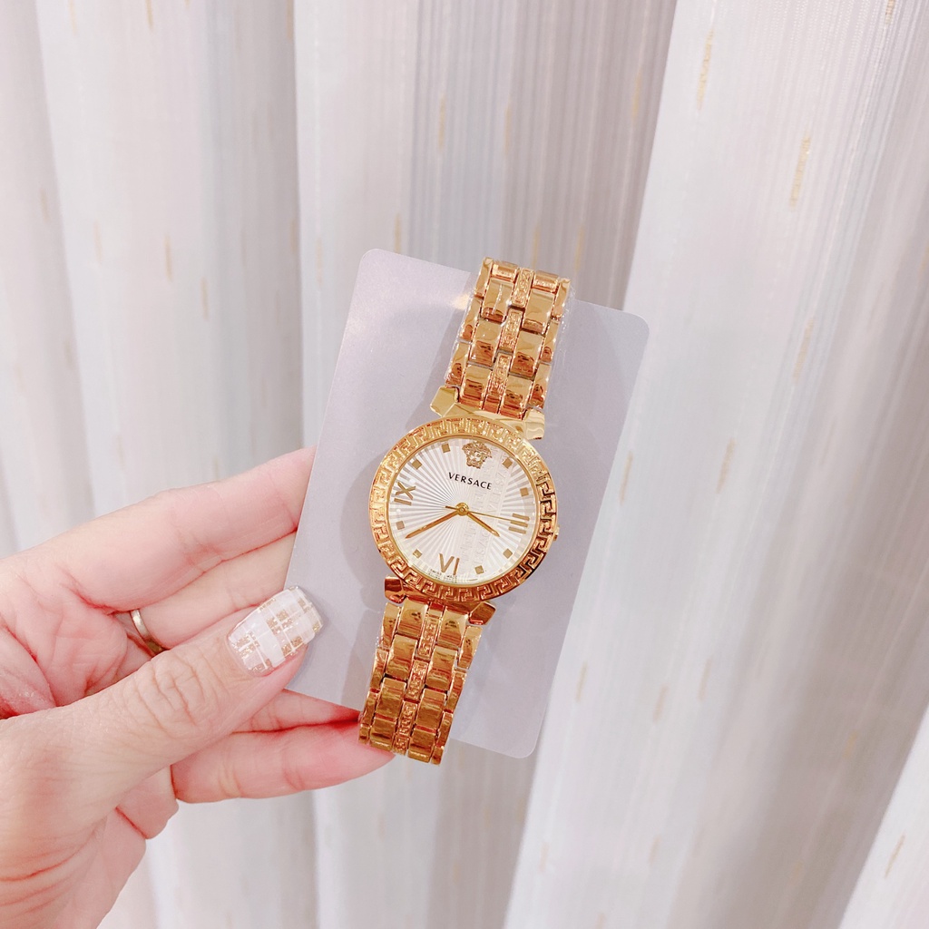 Đồng hồ nữ đeo tay đẹp VERSACE thời trang  cao cấp dây thép không gỉ chống nước bảo hành 12 tháng - DHN 17 | BigBuy360 - bigbuy360.vn