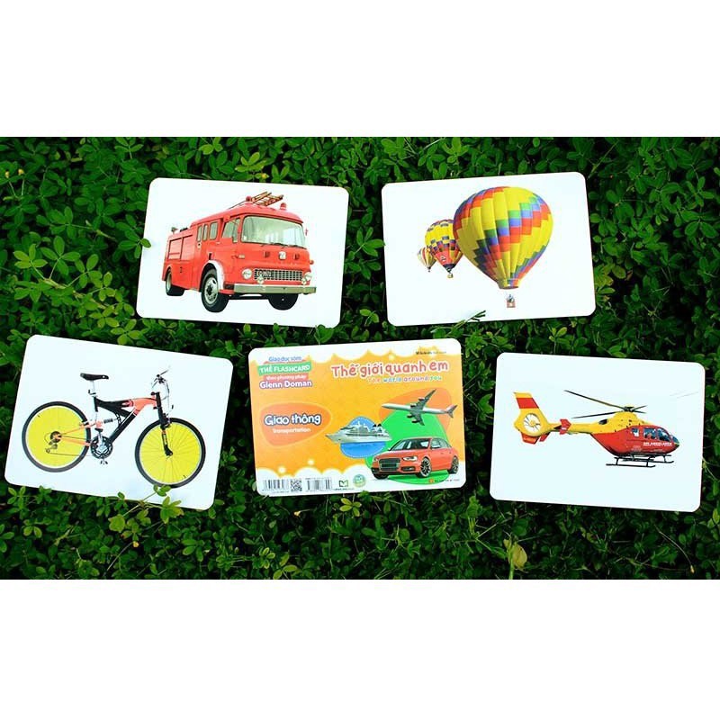 [Kèm File Nghe] Thẻ Flashcard Theo Phương Pháp Glenn Doman - Thế Giới Quanh Em: Giao Thông