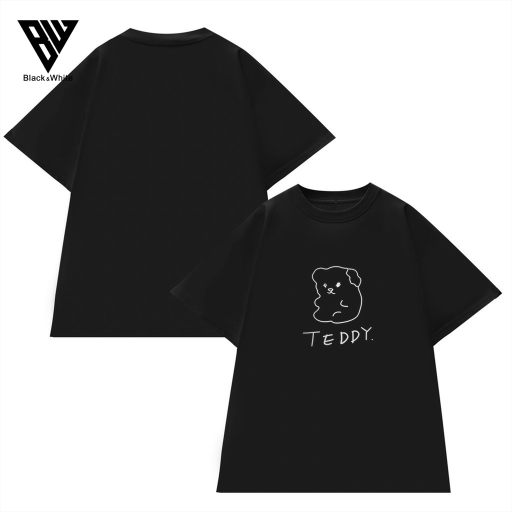 【FREE SHIP】Áo Thun Tay Lỡ nam nữ unisex in TEDDY chất vải dày mịn co dãn 4 chiều- BW Fashion
