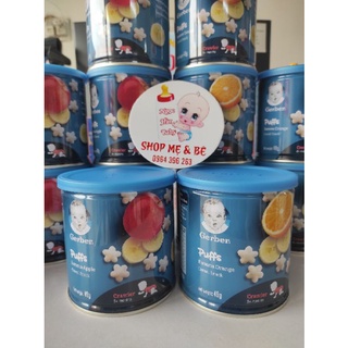( Date T9/2023) Bánh ăn dặm Gerber cho bé từ 8 tháng mẫu mới hộp sắt 49gr