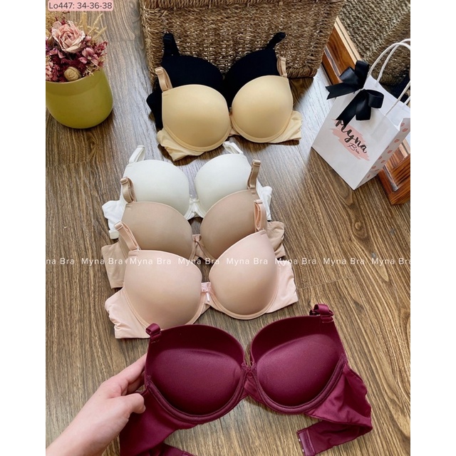 Áo lót nâng ngực có gọng đệm dày 5cm, đệm dày mềm hàng Nhật cao cấp: Lo447