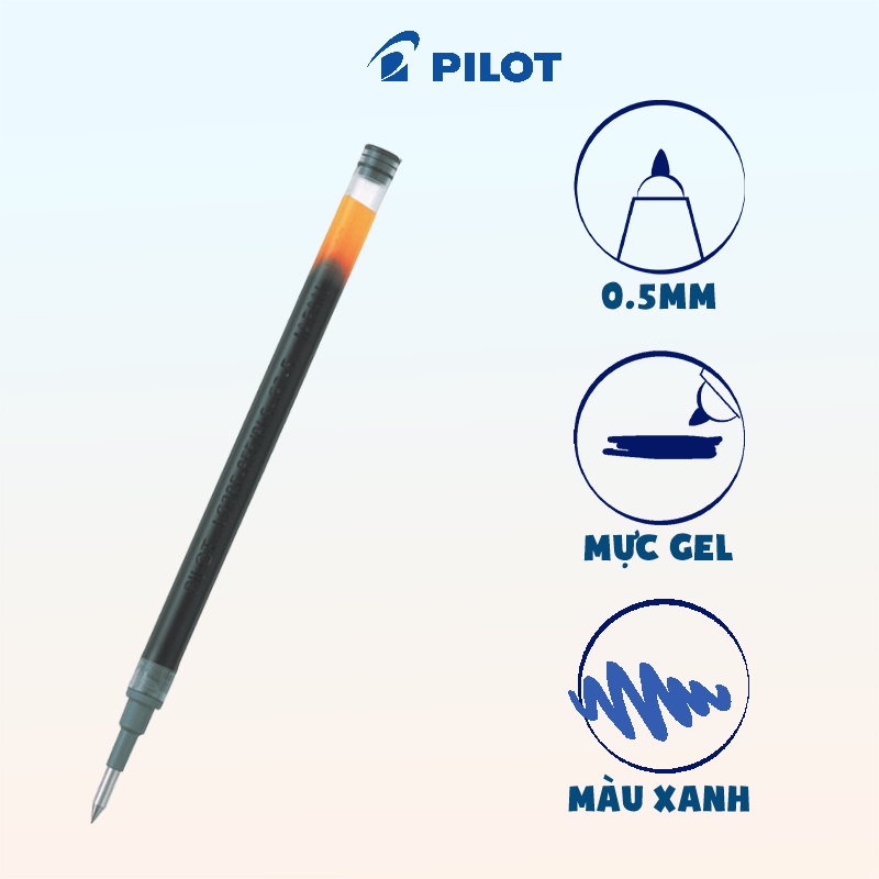 Ruột bút gel Pilot G-2 mực xanh dành cho bút Pilot G-2