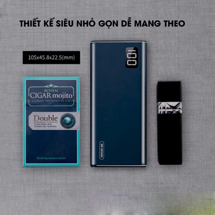 Sạc dự phòng WK WP-099 hỗ trợ sạc 18W, bảo hành 12 tháng ,rẻ nhất thị trường
