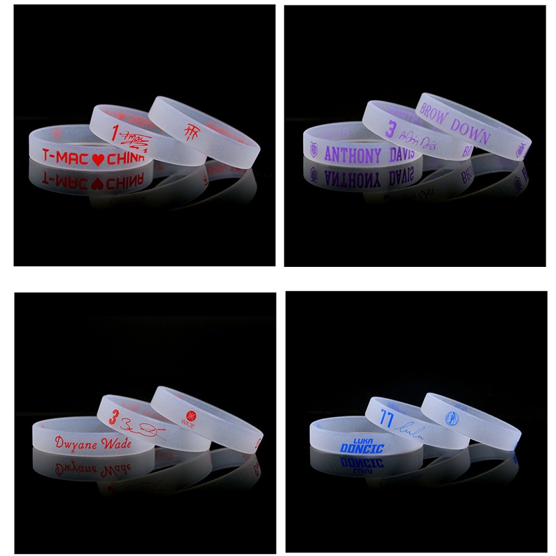 Vòng Tay Bóng Rổ Bằng Silicone Phát Quang Chất Lượng Cao Dành Cho Nam Giới