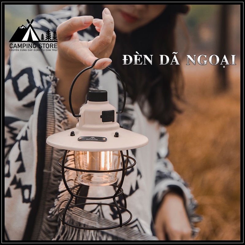 ĐÈN BÀO DÃ NGOẠI 3 CHẾ ĐỘ SÁNG MOUNTAINHIKER- ĐÈN TREO LỀU CAMPING NHỎ GỌN KÈM SẠC- ĐÈN LED CẮM TRẠI