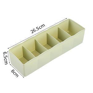 ⚡RẺ VÔ ĐỊCH⚡ Khay nhựa 5 ngăn đựng đồ lót, tất, vớ tiện dụng 88102 Lamon Store