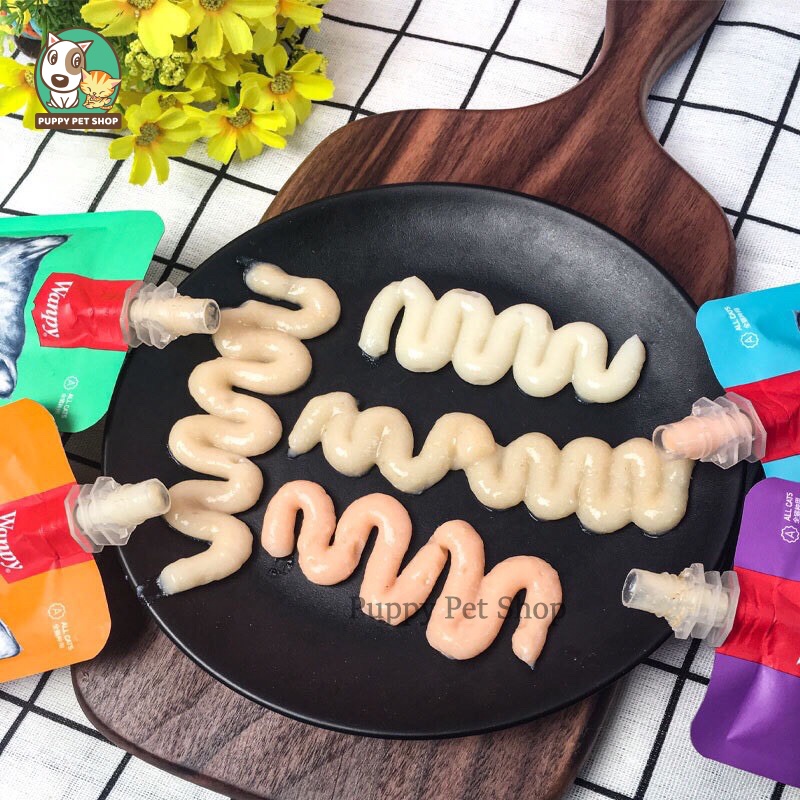 Sốt Thưởng Cho Mèo Wanpy 90g (Có Nắp Vặn Tiện Lợi)