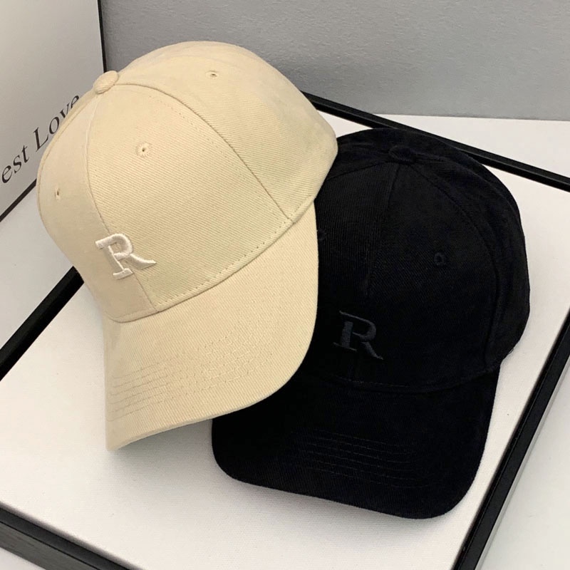 Mũ Lưỡi Trai Cotton Màu Đen Dễ Phối Đồ Thời Trang Thu Đông Phong Cách Hàn Quốc Cho Nam Và Nữ