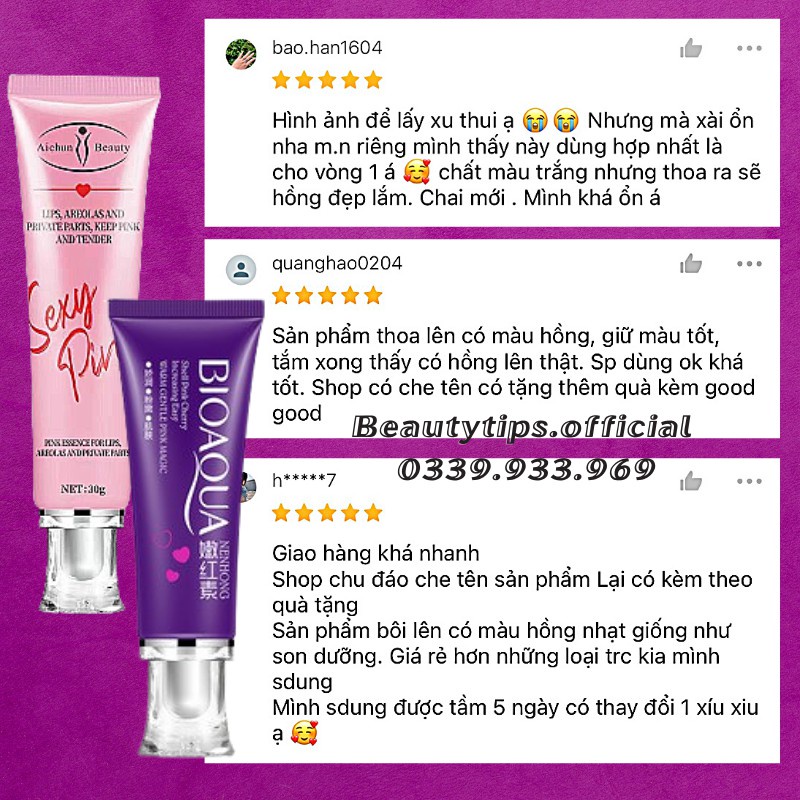Ready Stock COD Chống Thâm Môi - Làm Hồng Môi - Làm Hồng Nhũ Hoa - Làm Hồng Vùng Kín Sexy Pink Aichun Beauty 30g Ready Stock | BigBuy360 - bigbuy360.vn