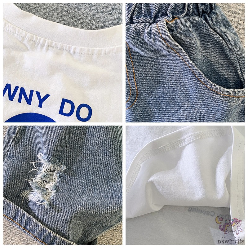 Set Áo Thun Tay Ngắn &amp; Quần Short Cho Bé Trai