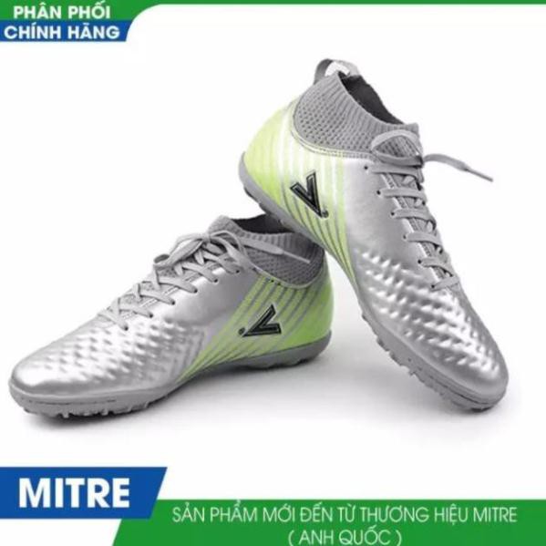 ( Sales 11-11) Giày đá bóng cao cấp MITRE 170434 - Ghi bạc (Động lực nhập khẩu) . . * Du ri ₙ ₈ . r: