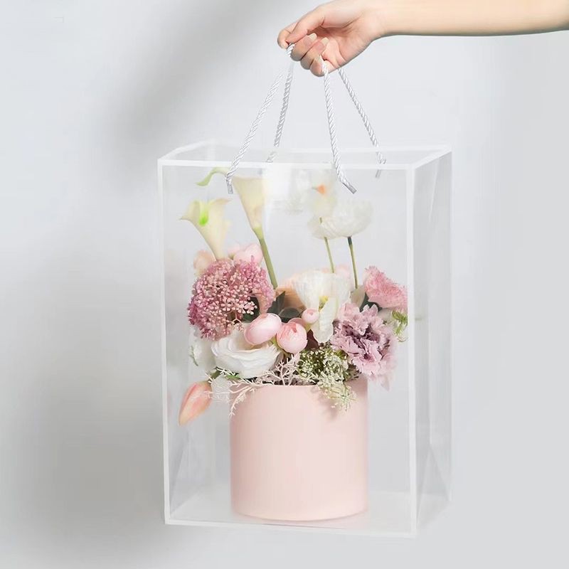 ( Rộng 25cm×cao 35cm)Túi kính trong suốt đựng hoa, quà tặng kích thước rộng 25cm× cao 35cm