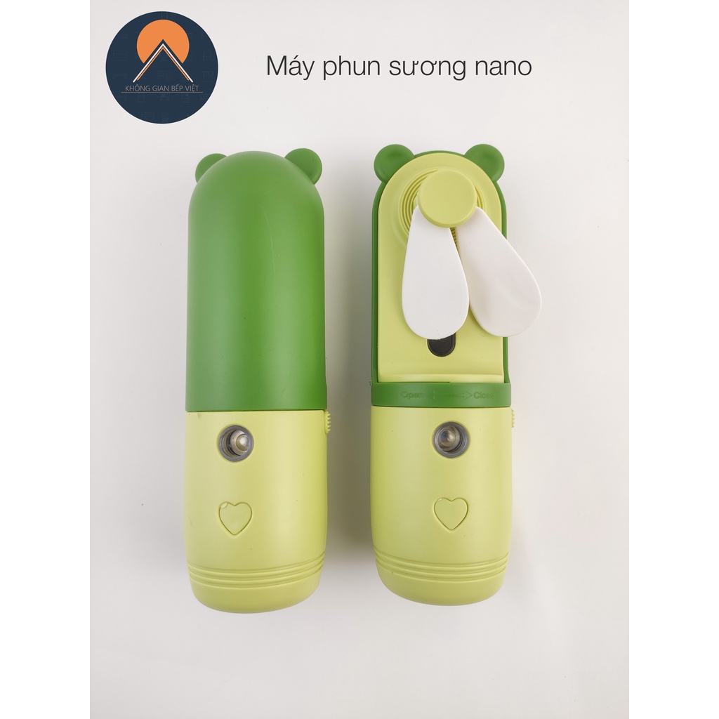 Quạt phun sương cầm tay mini, sạc pin