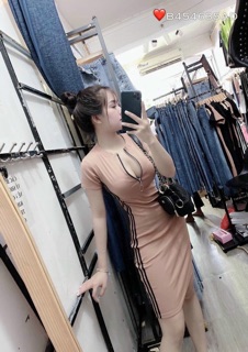 Đầm body dây kéo
