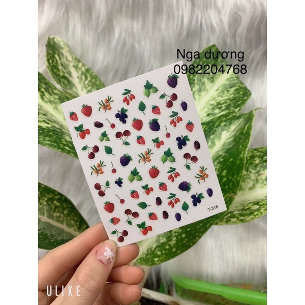 Các mẫu sticker hình dán móng tay thương hiệu