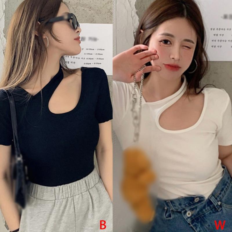 Áo Thun Tay Ngắn Cách Điệu Thời Trang Dành Cho Nữ
