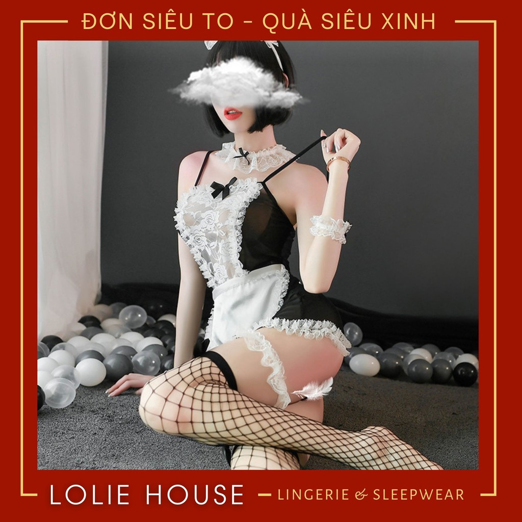 Cosplay hầu gái sexy anime maid cute Váy đầm ngủ cosplay cô hầu gái gợi cảm LOLIE HOUSE - CP39