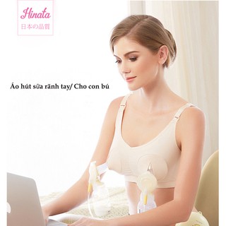 Áo hút sữa RÃNH TAY AL01 - Áo lót rãnh tay thương hiệu Hinata Nhật Bản