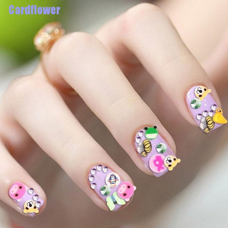 (Hàng Mới Về) Bộ 1000 Miếng Dán Trang Trí Móng Tay 3D Xinh Xắn