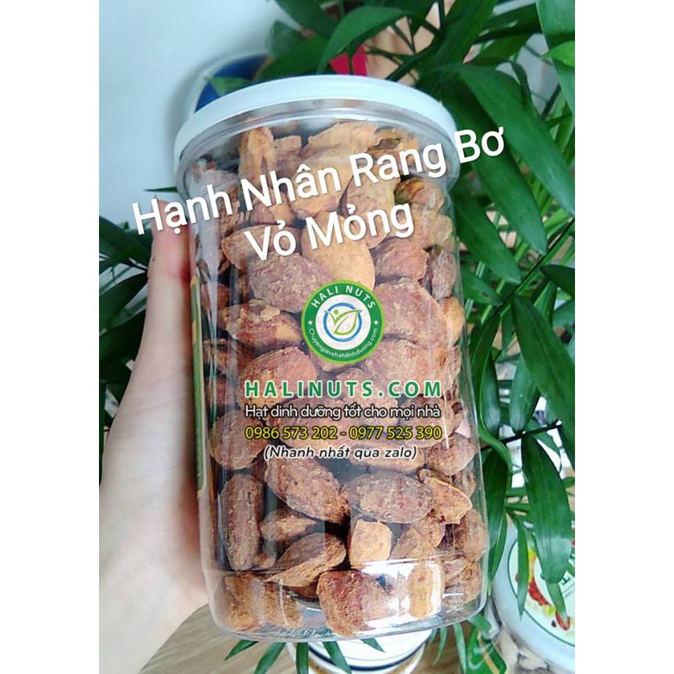 Hạt Hạnh Nhân Rang Bơ Vỏ Mỏng Mỹ 450g - Almonds