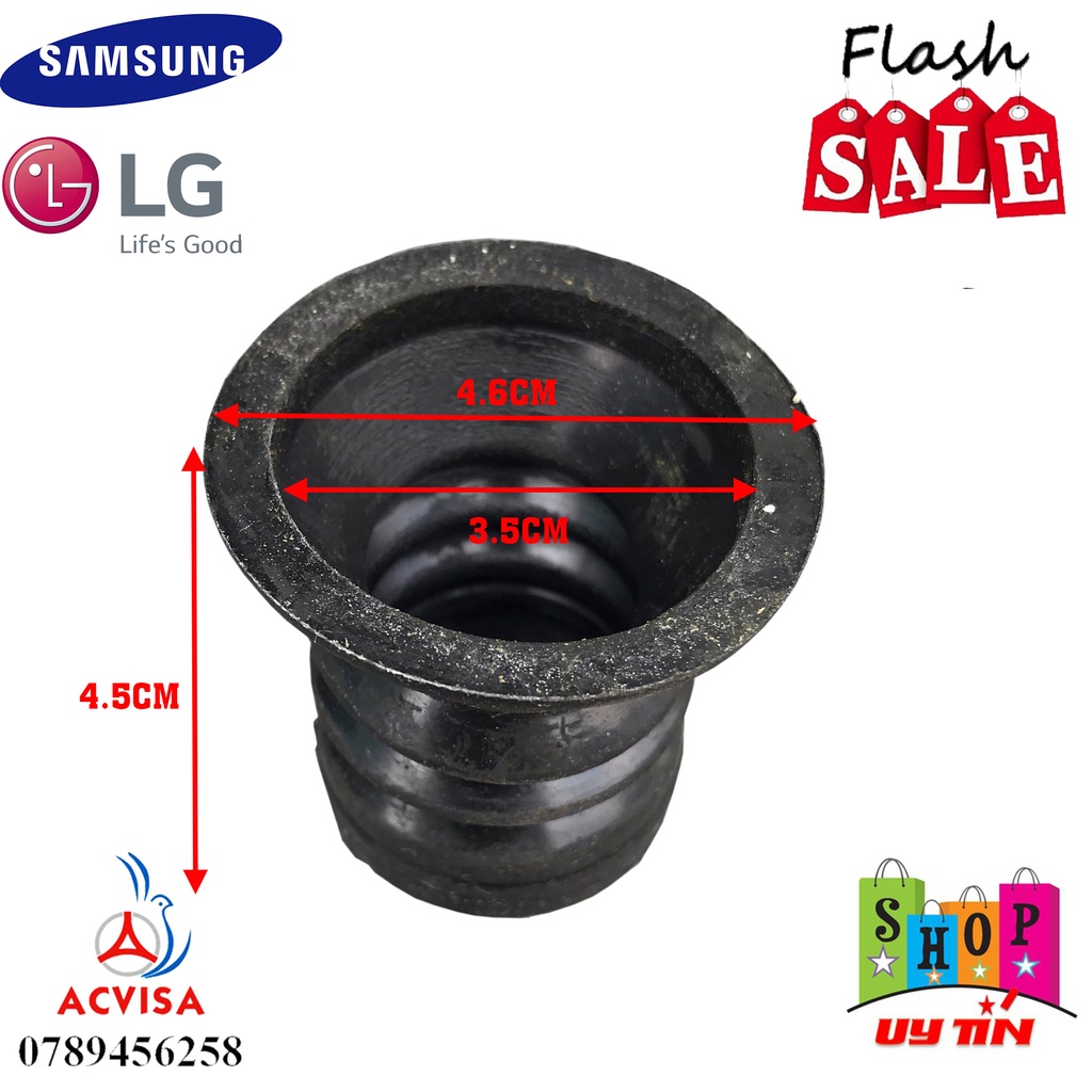 Nấm cao su xả máy giặt - củ xả MG  Samsung; LG (Đời Mới)