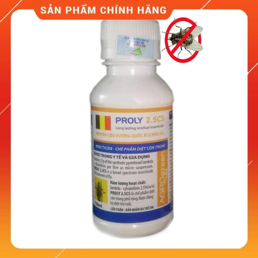 Thuốc đặc trị Ruồi, thuốc diệt muỗi Proly 2.5CS chai 100ml