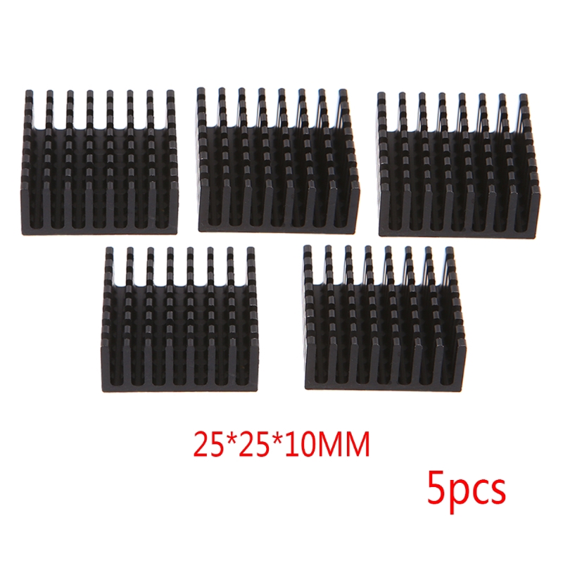 Bộ 5 khối tản nhiệt CPU 25x25 X 10mm chất lượng