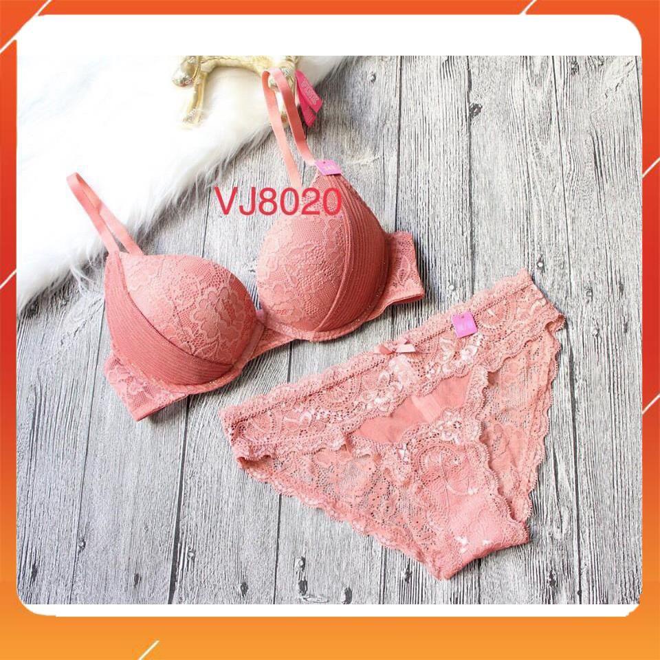 Set bộ đồ lót nữ bra ren áo có gọng, có đệm mút, Mã B20336