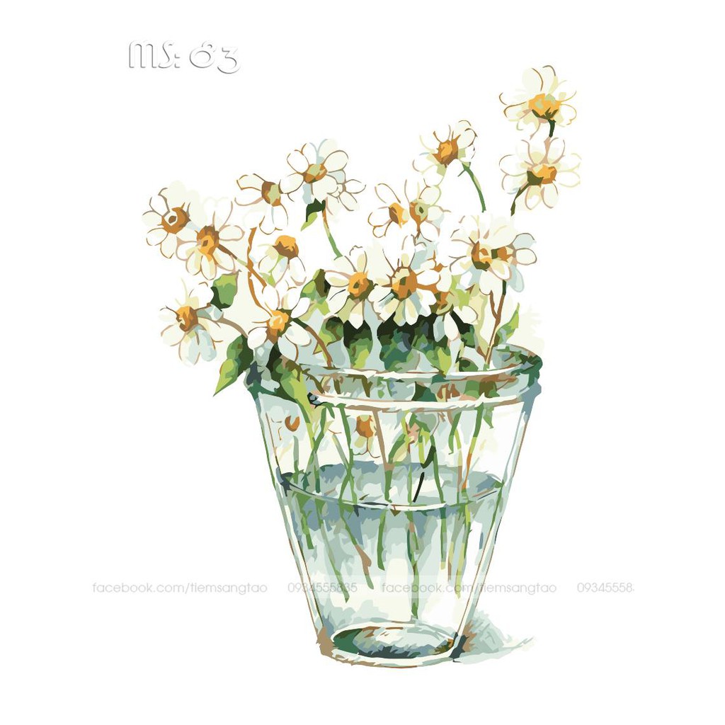 Tranh sơn dầu số hóa tự tô Tinh Khôi - Có Khung