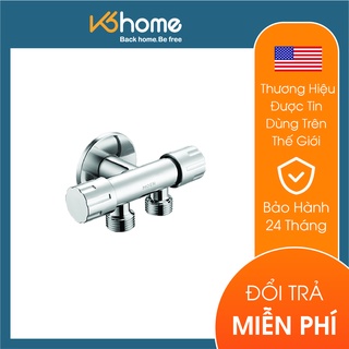 Van nước 2 đầu xả, 2 đầu khóa, chất liệu đồng mạ chrome, phù hợp với mọi loại ống nước, hãng Moen - GN101333