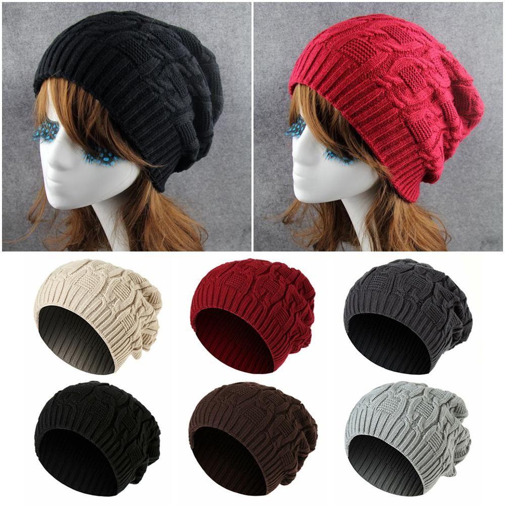 Mũ Beanie Dệt Kim Oversize Thời Trang Unisex