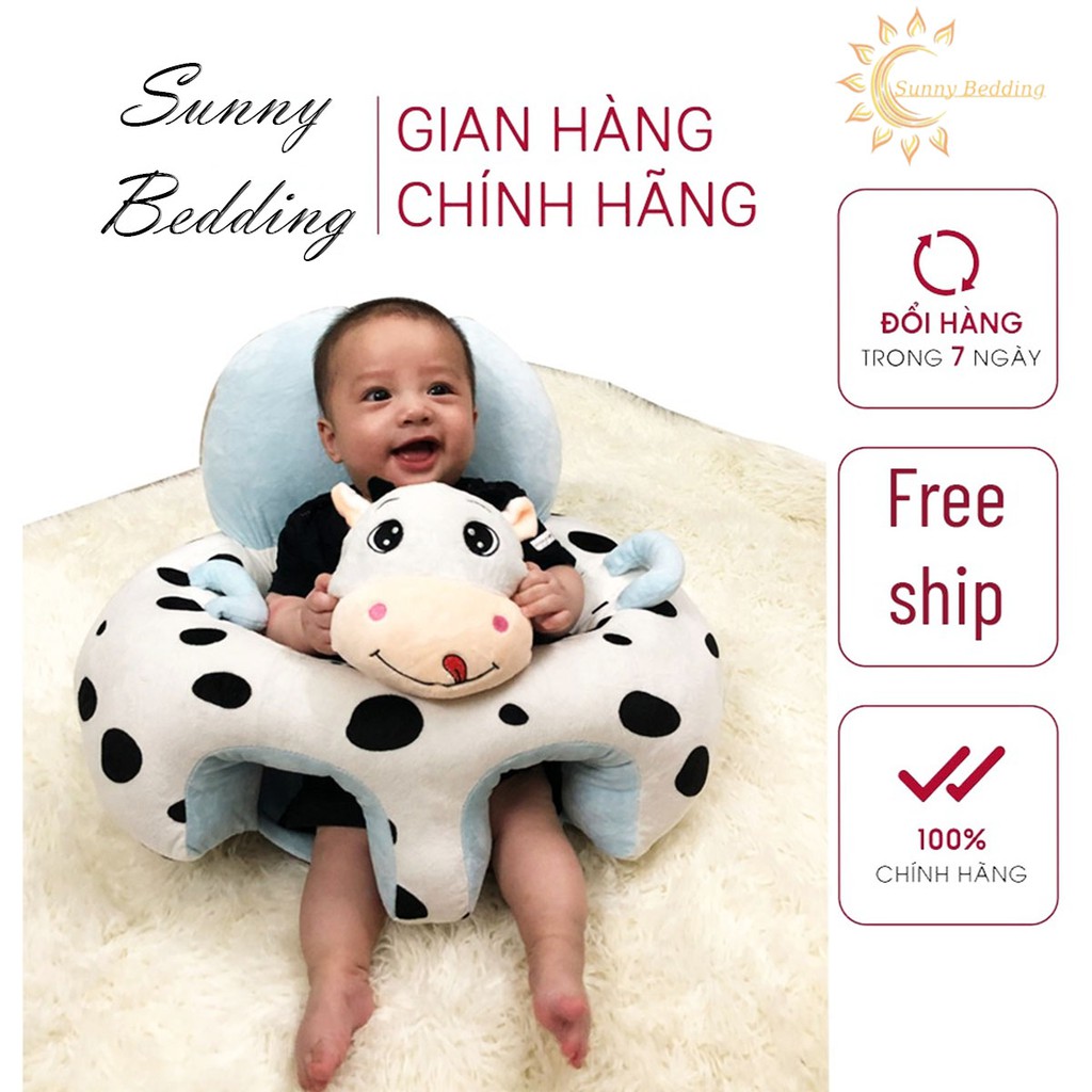 Ghế tập ngồi, ăn dặm hình thú nhồi bông cho bé, trẻ em sơ sinh cao cấp siêu cute nhiều màu được chọn mẫu