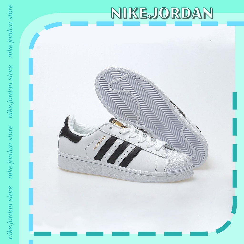 Giày Adidas Superstar hàng cao cấp nam nữ, Giày thể thao trắng sọc đen adidas bản đẹp full box bill