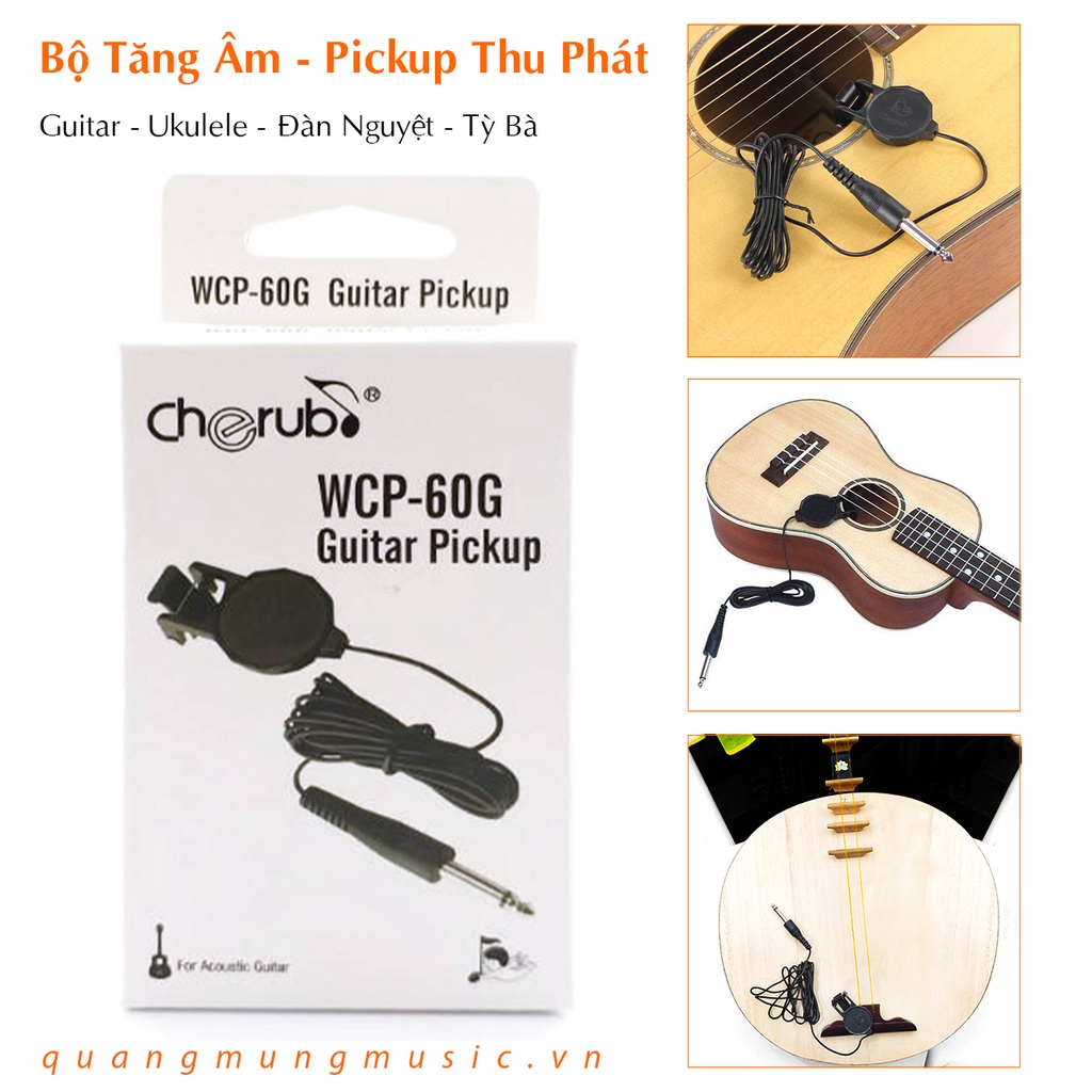 Bộ Tăng Âm – Pickup WCP-60G - 60V – Bộ Thu Phát Chuyên Dùng Cho Đàn Guitar, Violin, Đàn Nhị, Nguyệt