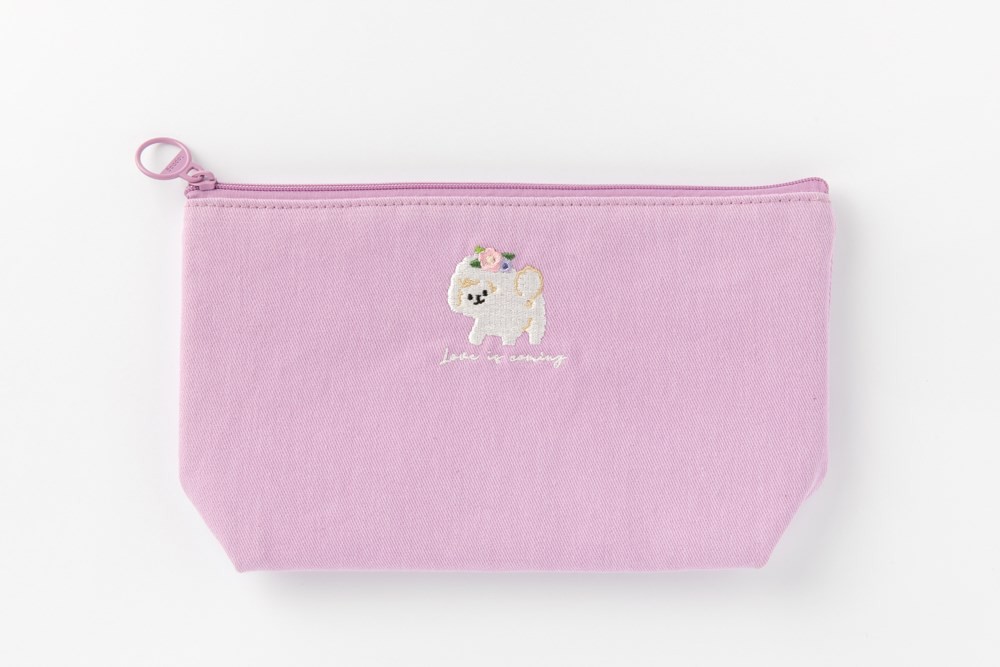 Túi ARTBOX Hàn Quốc Họa Tiết Bichon Màu Hoa Tím Nhạt Xinh Xắn