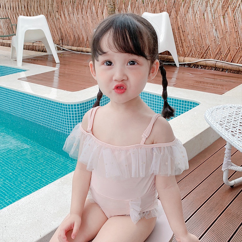 Bộ Đồ Bơi Kèm Nón Hình Gấu Dễ Thương Cho Bé